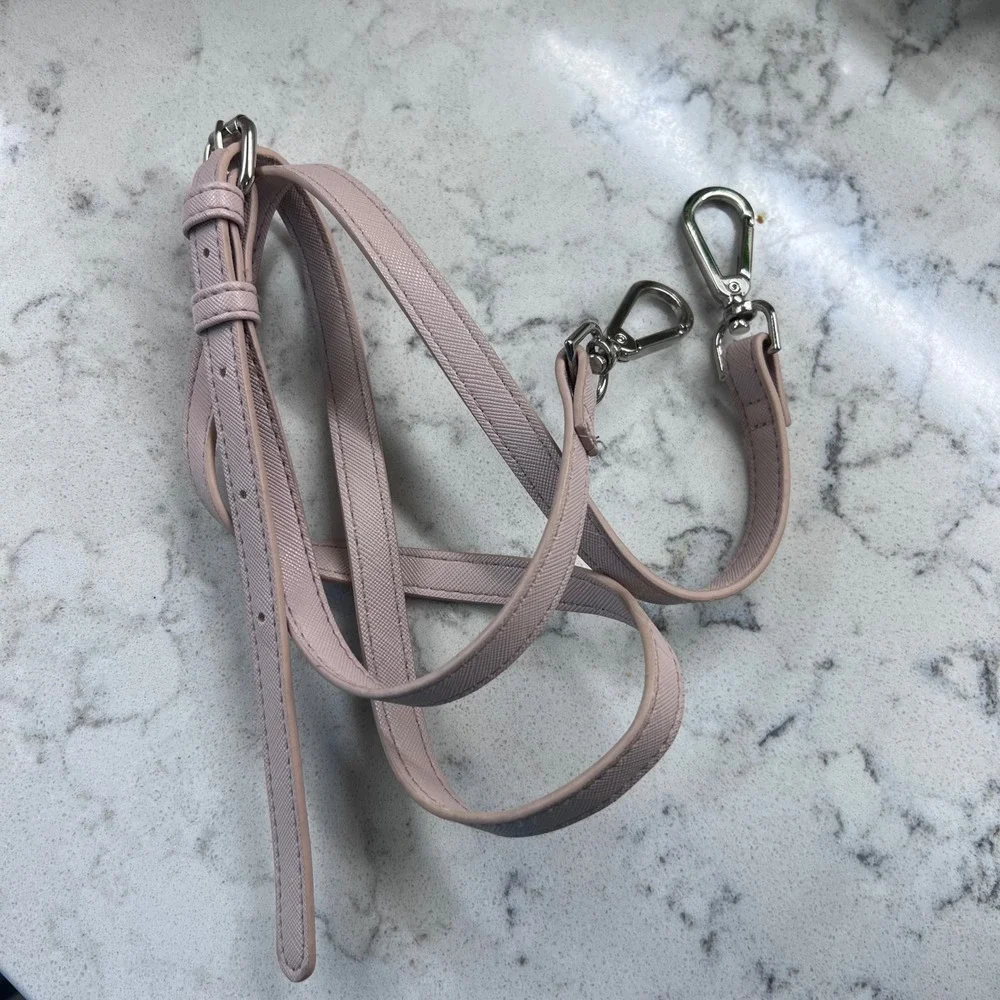 Steve Madden Dusty Pink Saffiano Vegan‎ Leather Winged Satchel Crossbody Bag